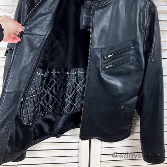 [Knoles & Carter] Italian Lamb Skin Leather Jacket - Picture 2 of 8